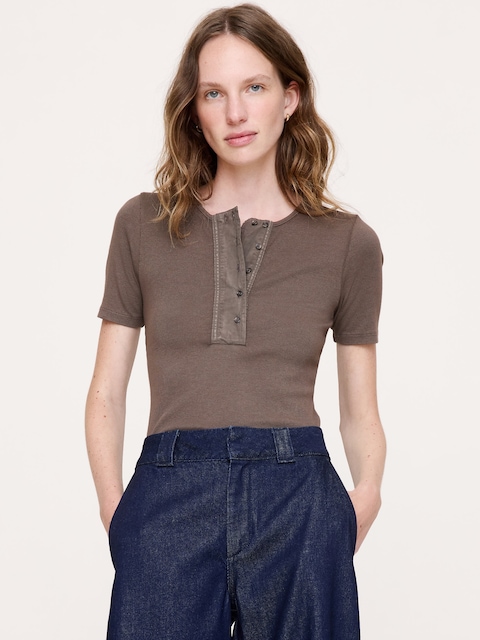 Ribbed Henley