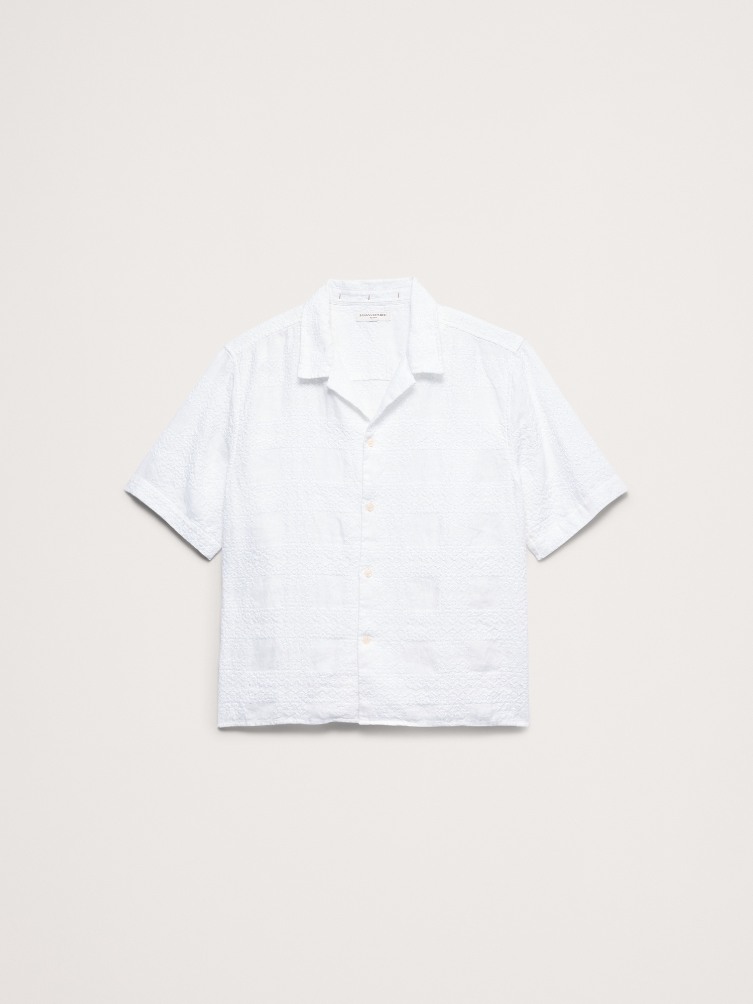 Relaxed-Fit Embroidered Linen Resort Shirt - thumbnail 8