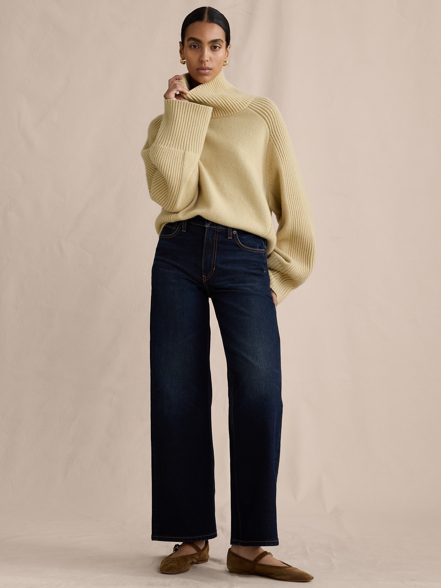 Image number 1 showing, The Icon Classic Wide-Leg Jean