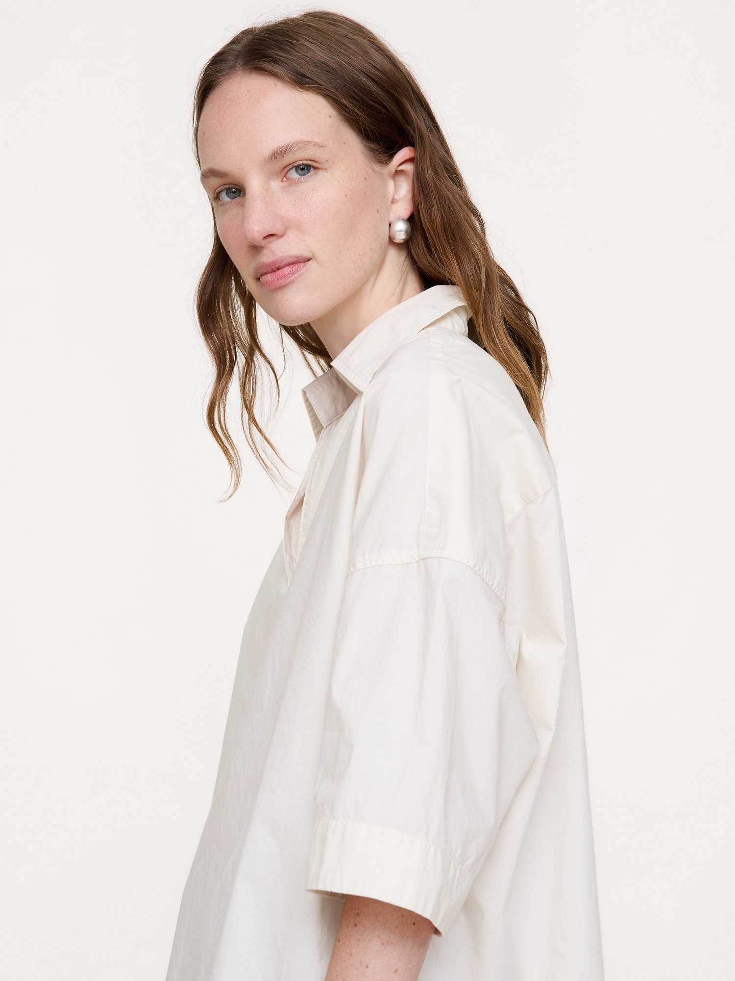 Cotton Poplin Popover Tunic - thumbnail 7