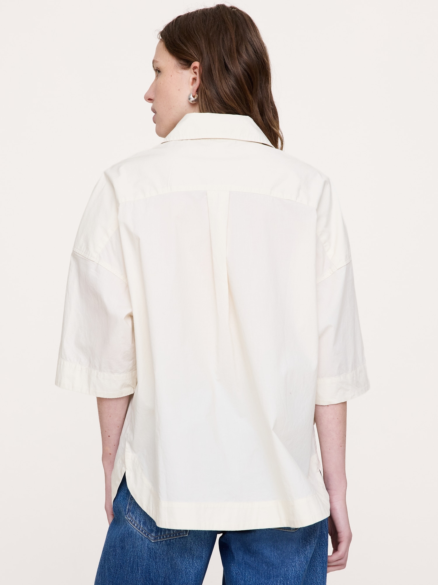 Cotton Poplin Popover Tunic - thumbnail 6
