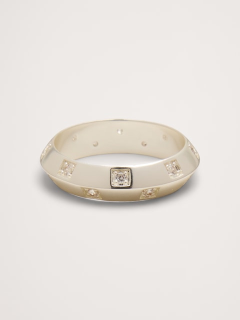 Sharp-Edge Gem Ring