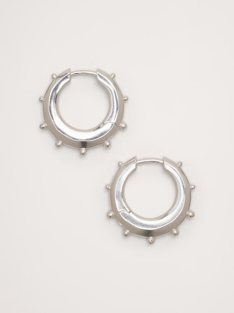 Mini Spiked Hoop Earrings