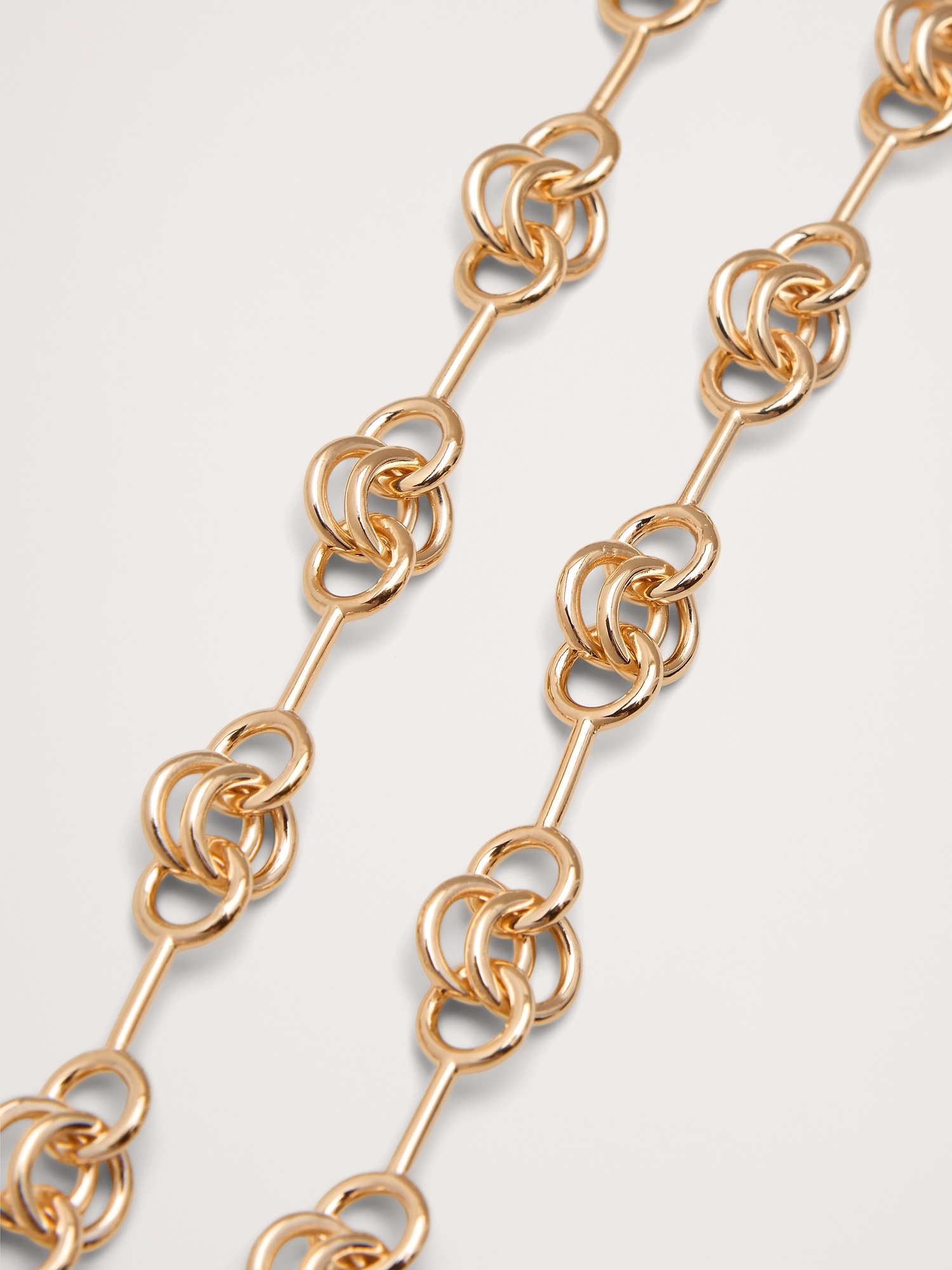 Double Ring Chain Necklace - thumbnail 6
