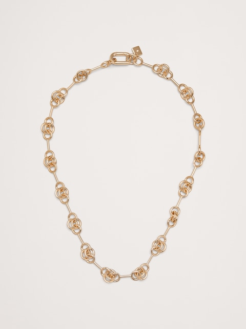 Double Ring Chain Necklace