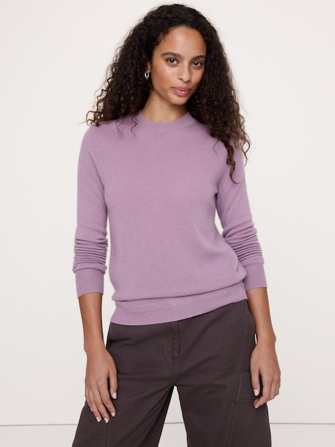 Lightweight Cashmere Crew-Neck Sweater
