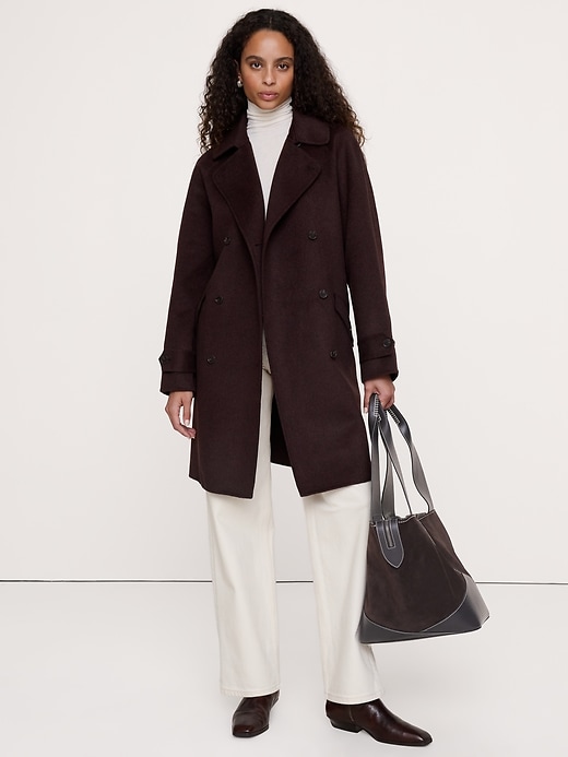 Archive Reissue Double-Faced Cape-Back Trench Coat | Banana Republic