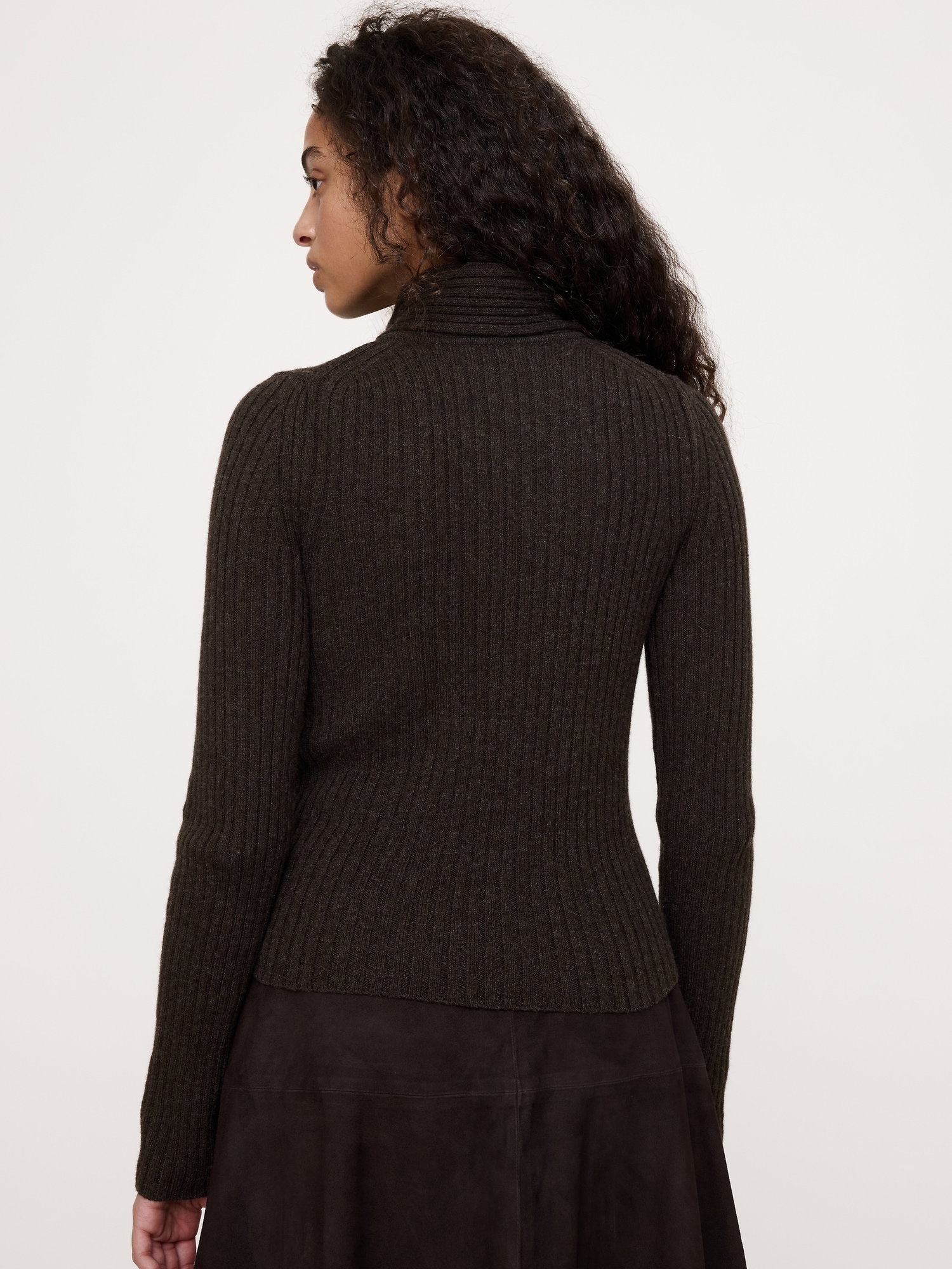 Merino-Cotton Tie-Neck Sweater - thumbnail 4