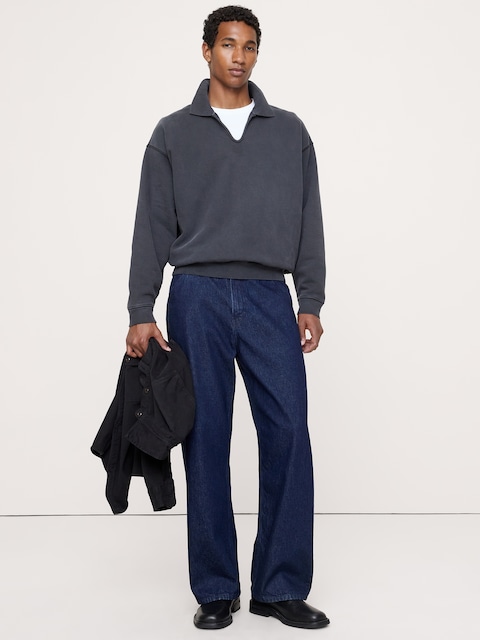 French Terry Popover Polo