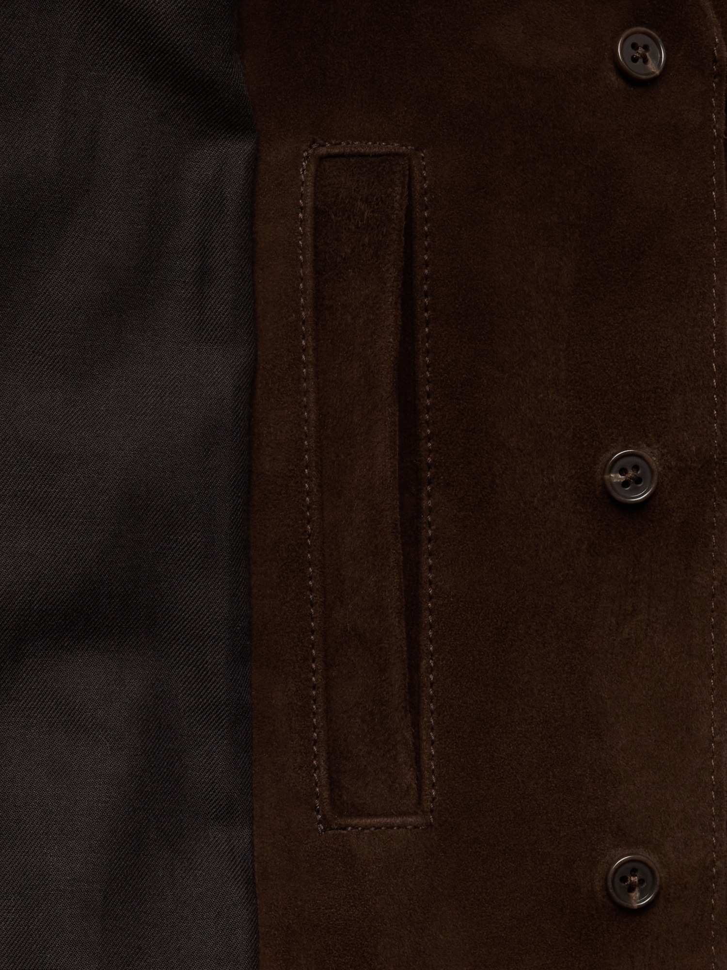 Женская куртка Banana Republic Heritage Suede Fringe, цвет: Коричневый — фото 6