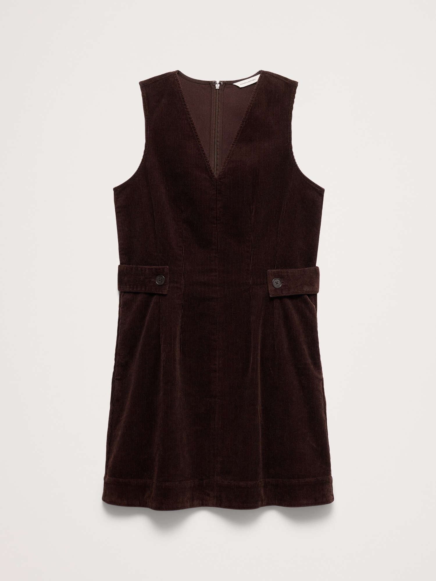Corduroy Side-Button Mini Dress - thumbnail 7