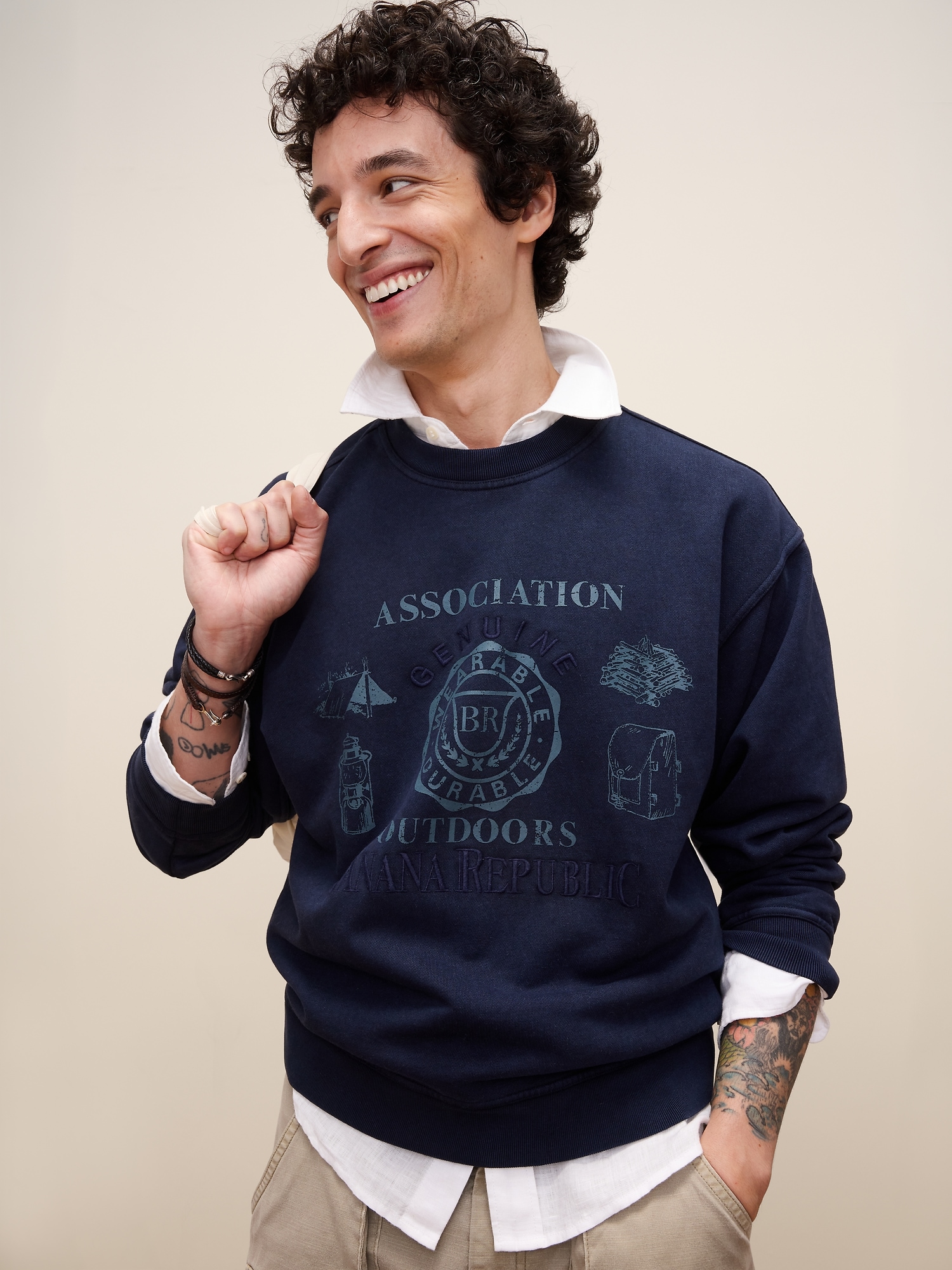 Archive Reissue Backpacker Graphic Sweatshirt by Banana Republic