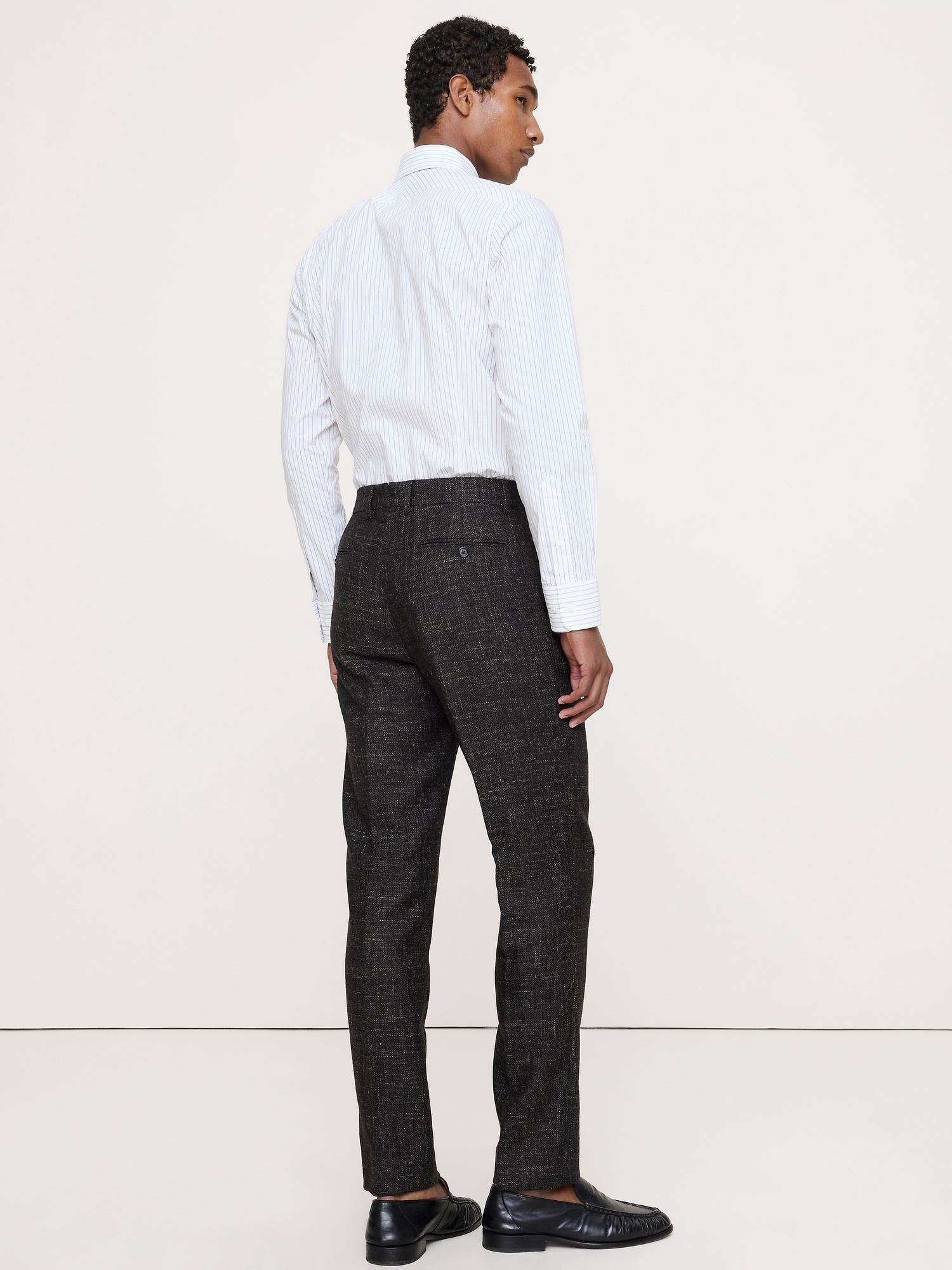 Tailored Slim Italian Wool-Blend Suit Pant