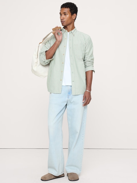 Standard-Fit Cotton Oxford Shirt