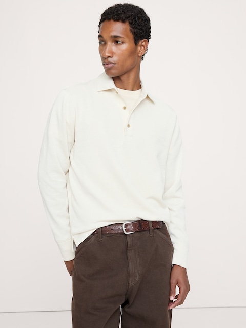 Slub Double-Knit Polo