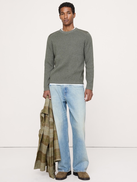 Slim Cotton Utility Sweater
