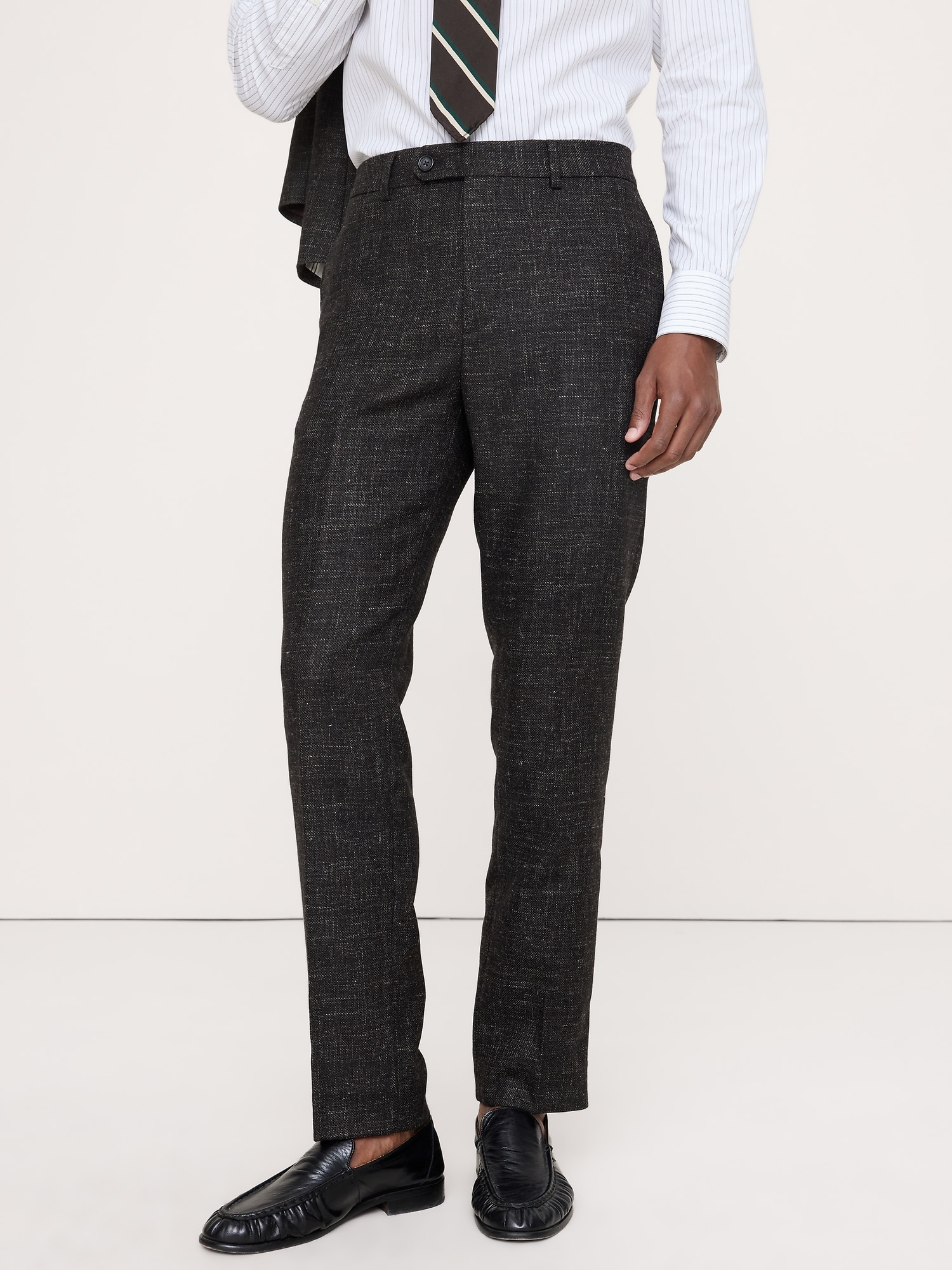Tailored Slim Italian Wool-Blend Suit Pant - thumbnail 3