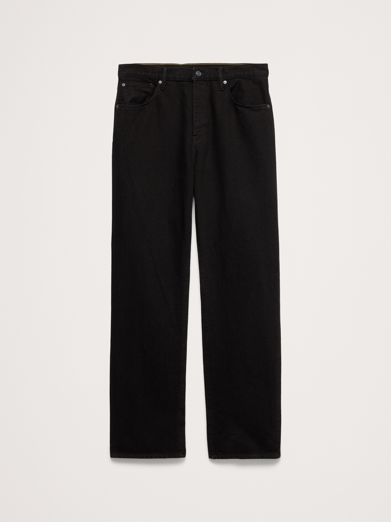 Мужские джинсы Banana Republic Relaxed-Straight Authentic Jean, цвет: Чёрный — фото 5