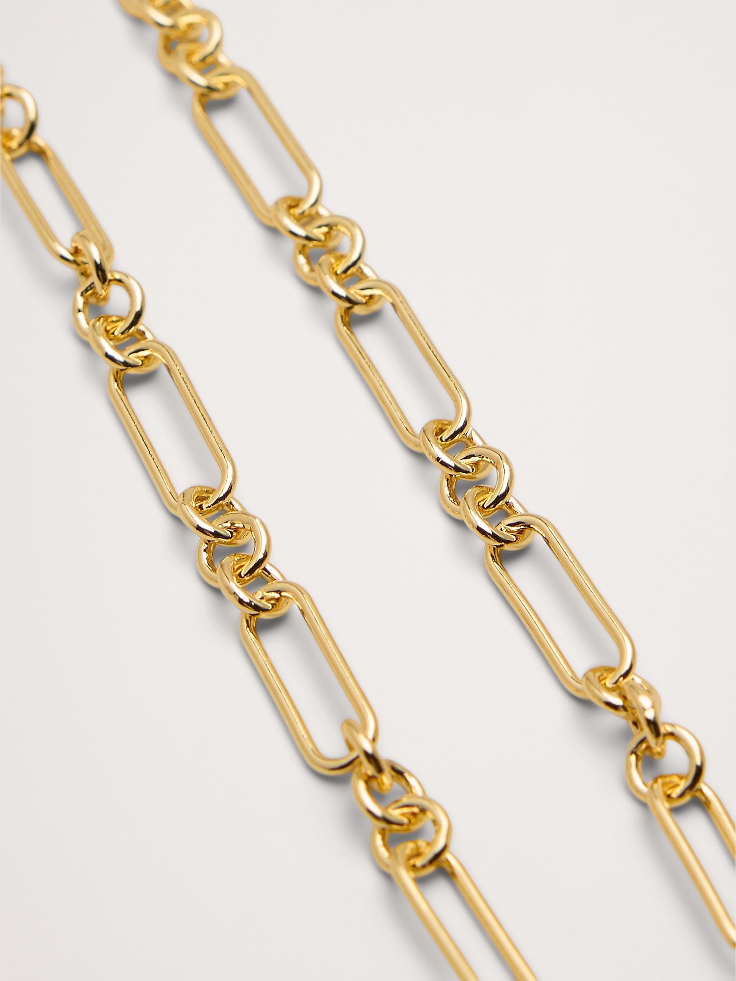 Женская цепочка Banana Republic Link Chain, цвет: Светлый золотой — фото 3