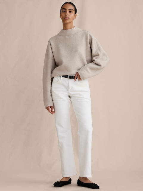 Low-Rise Kick-Straight Jean