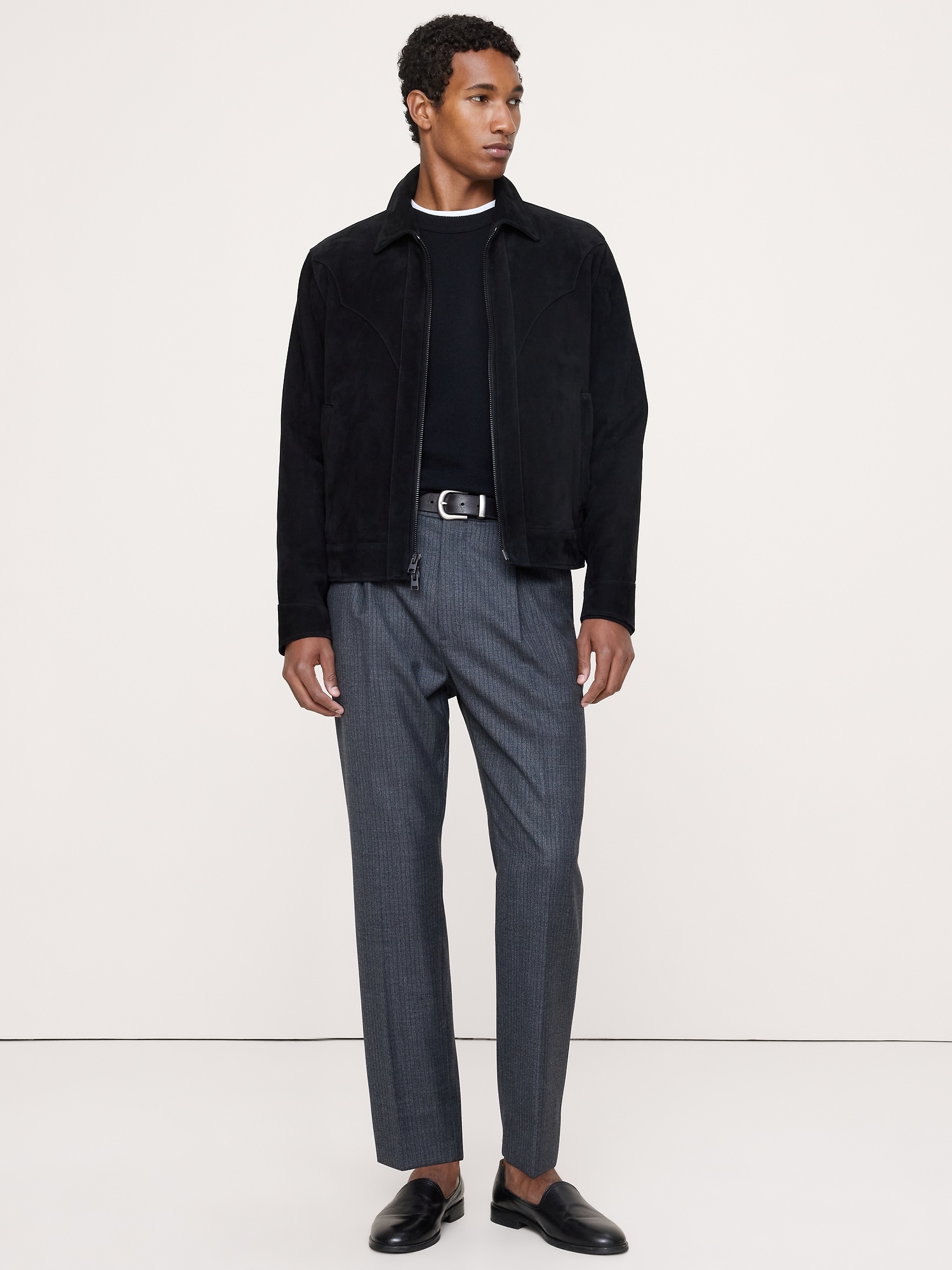 Wool Tapered Pants | Banana Republic