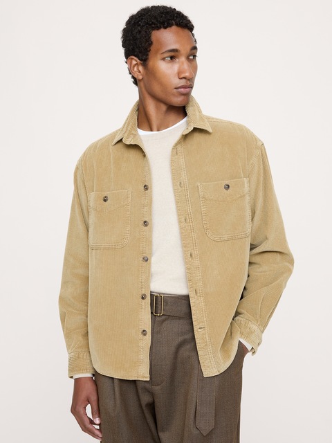Archive Reissue Corduroy Shirt with Suede Elbow Patches