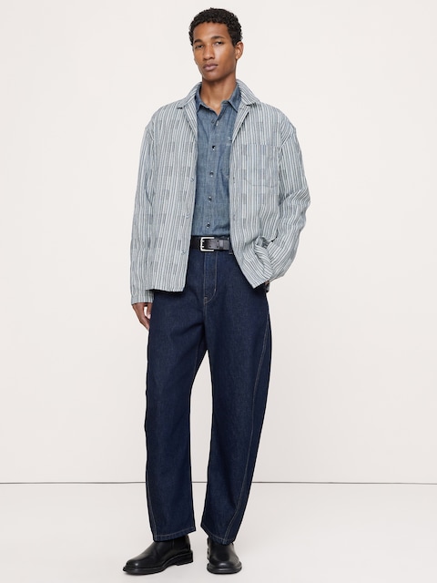 Relaxed-Fit Textured Cotton Shirt