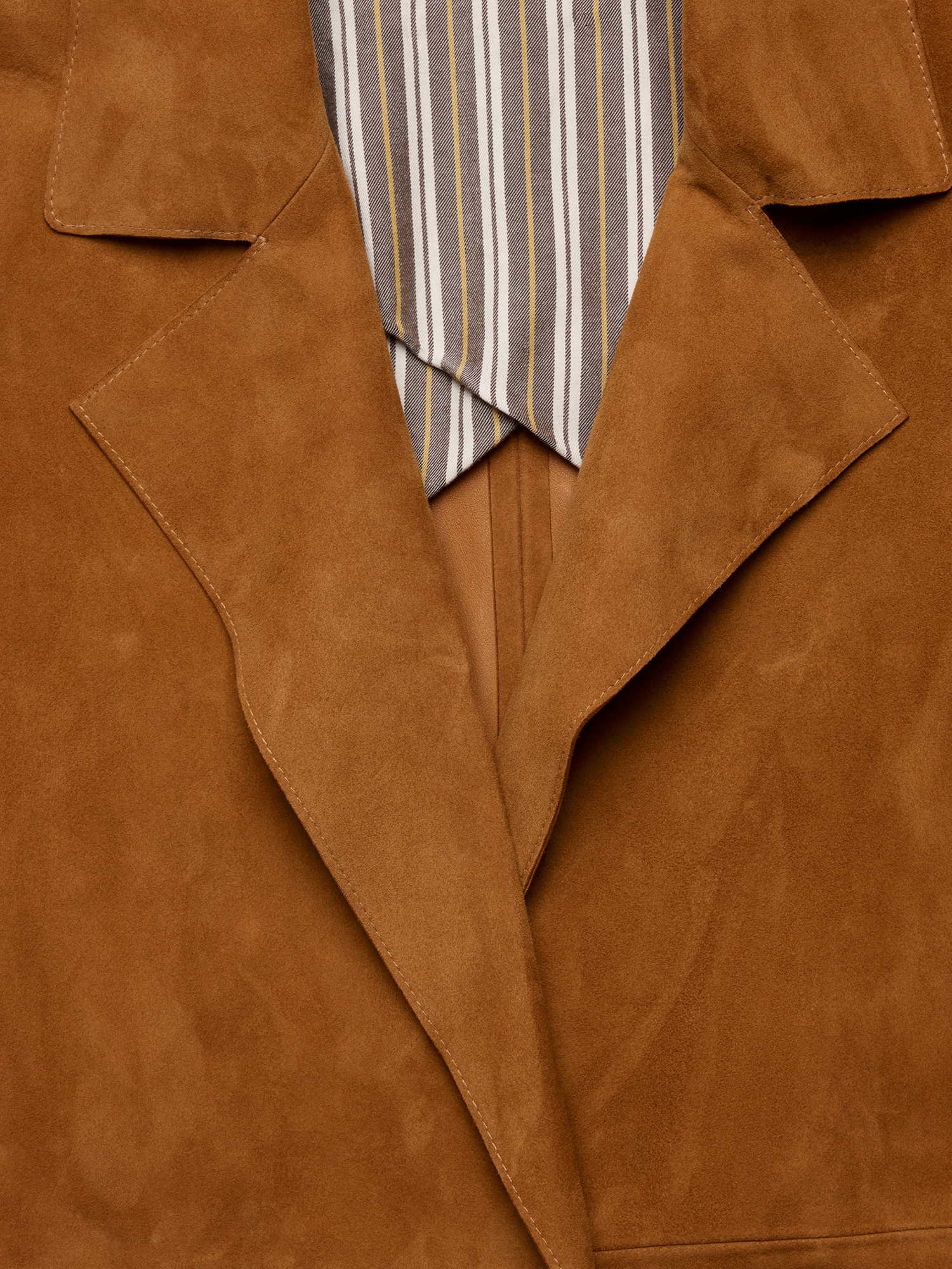 Banana Republic x La Ligne  The Suede Wrap Coat