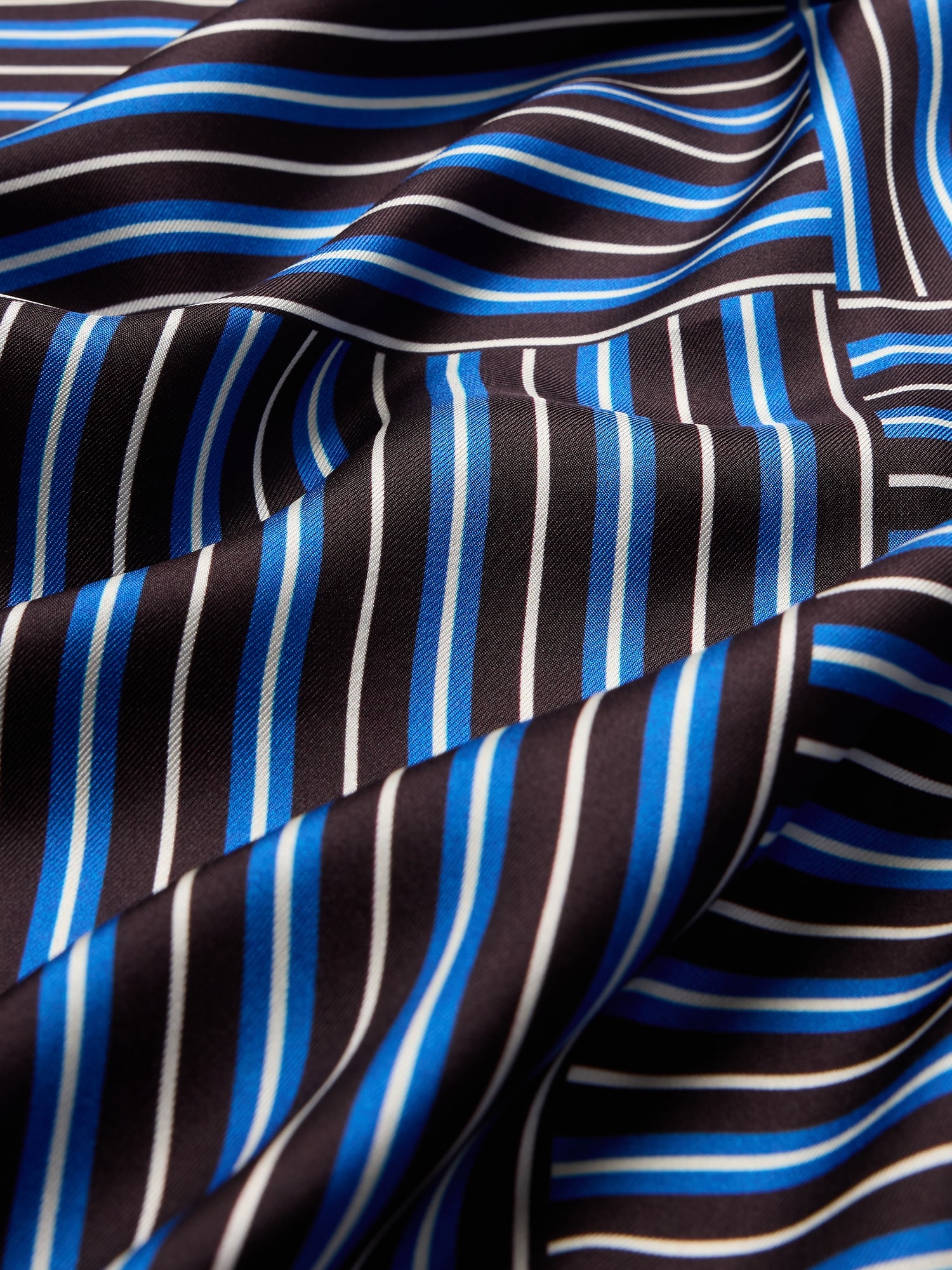 Женская бандана Banana Republic x La Ligne The Silk Twill, цвет: Синий полосатый — фото 3