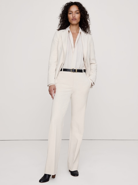 Ultra High-Rise Modern Straight City Stretch Pant