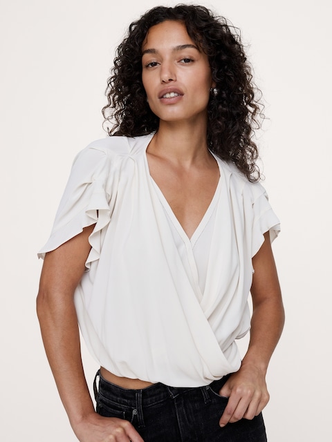 Layered Georgette Cropped Top
