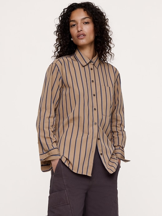 Oversized Shirt Cotton Poplin