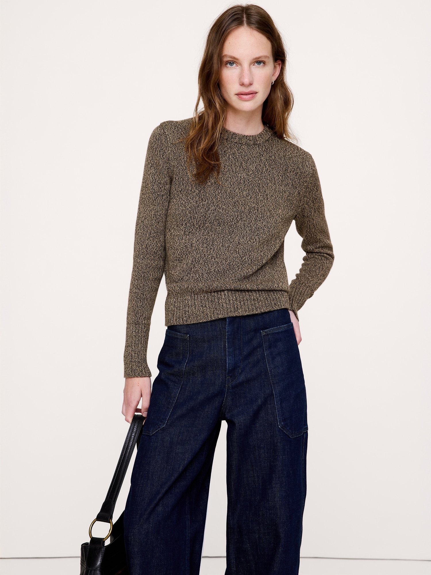 Larkspur Cotton-Silk Crew-Neck Sweater - thumbnail 8