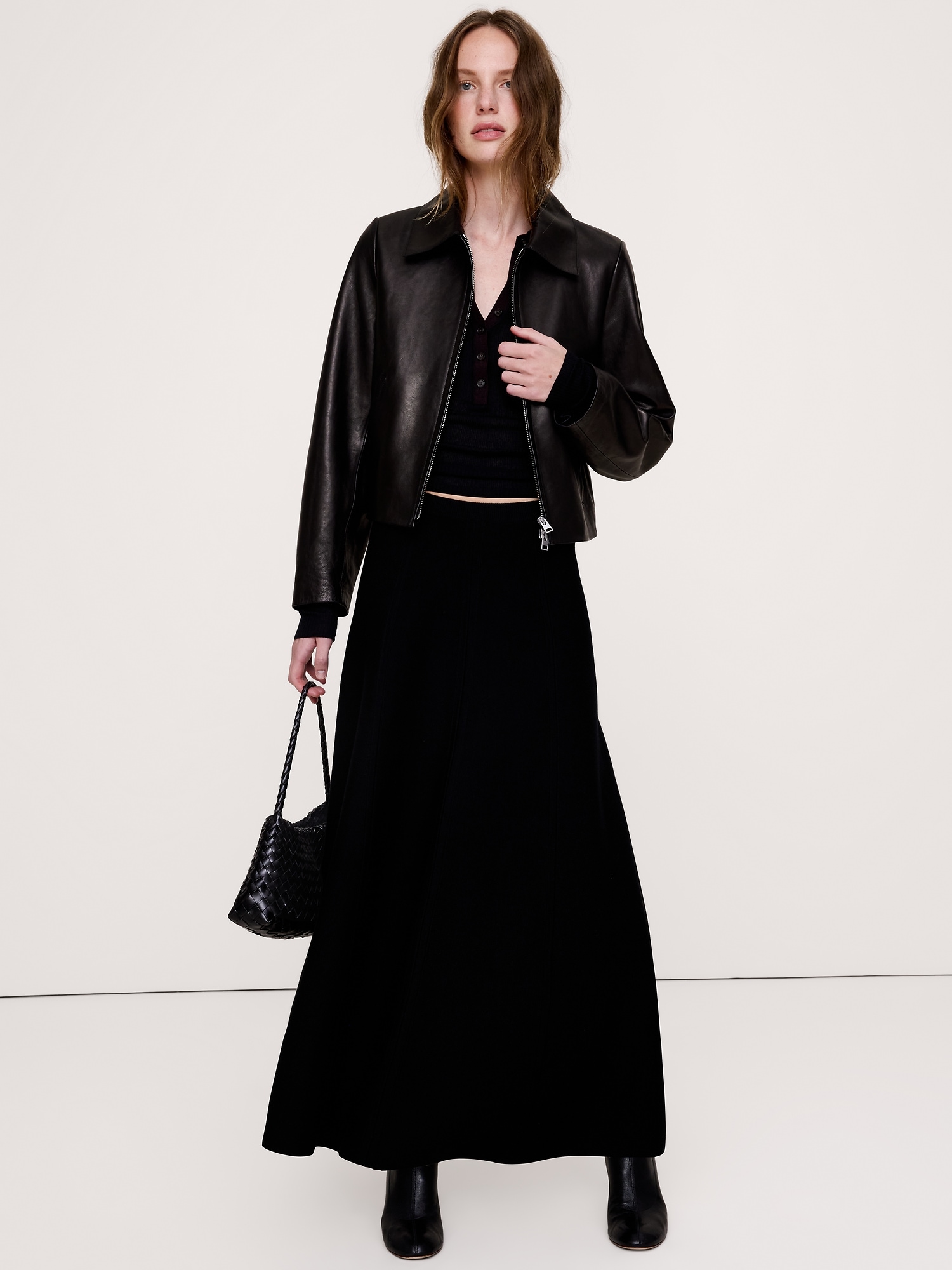 Merino Maxi Sweater Skirt