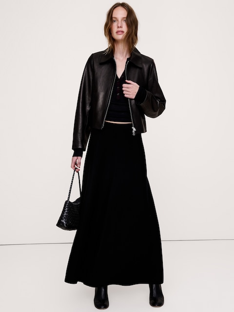 Merino Maxi Sweater Skirt