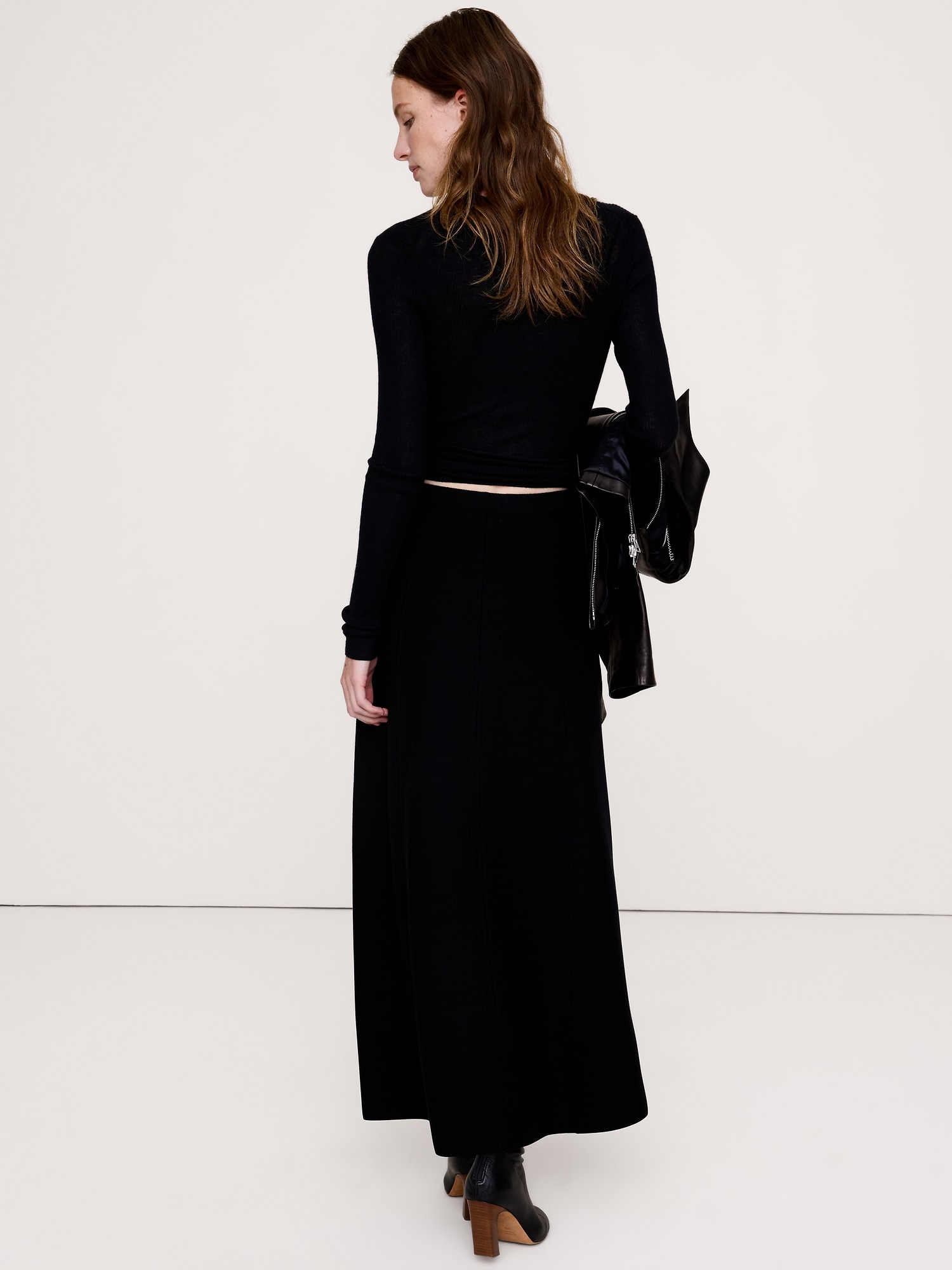 Merino Maxi Sweater Skirt - thumbnail 2