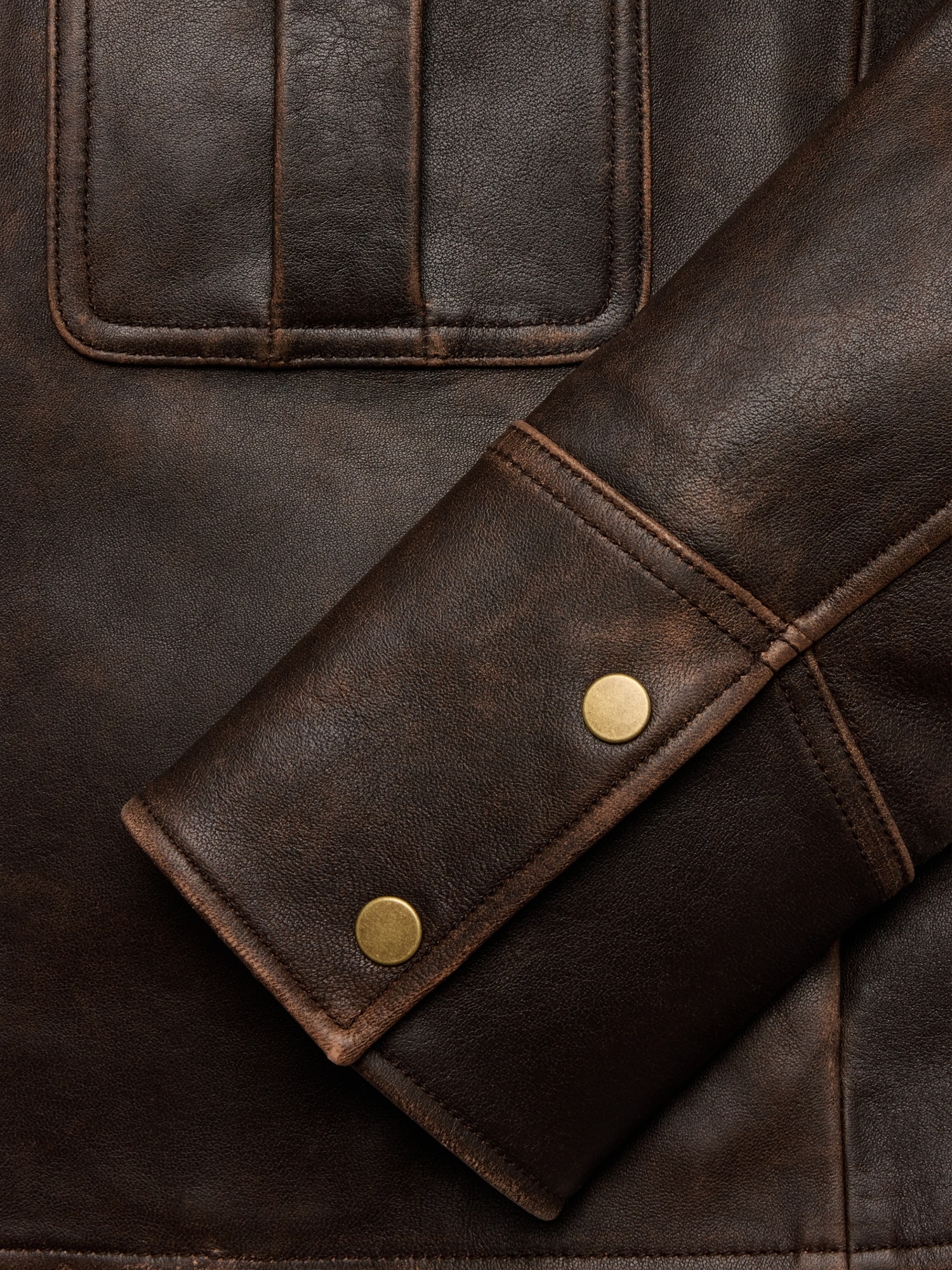 Distressed Leather Jacket
