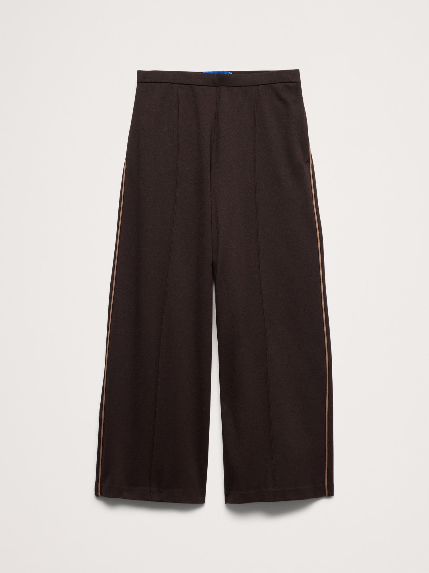 Женские брюки Banana Republic x La Ligne The Drapey Ponte Pull-On Pant, цвет: Коричневый — фото 4