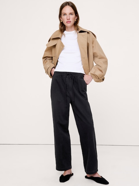 The Getaway Straight-Leg Pant in Cotton