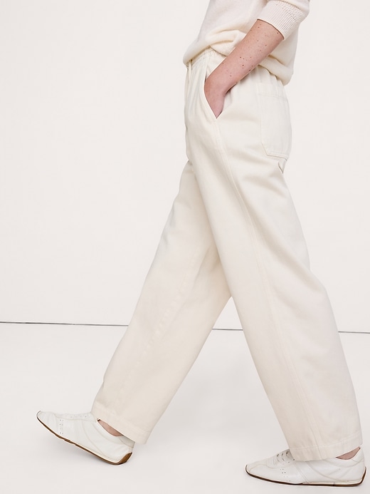 The Getaway Straight-Leg Pant in Cotton | Banana Republic