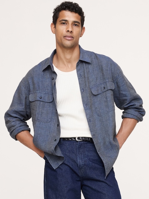 Relaxed-Fit Linen Explorer Shirt