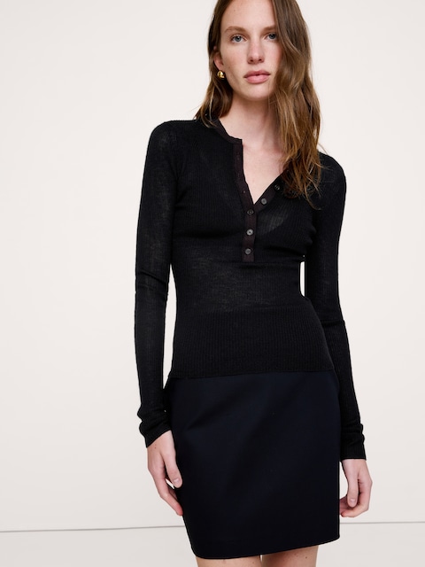 Featherweight Cashmere Henley