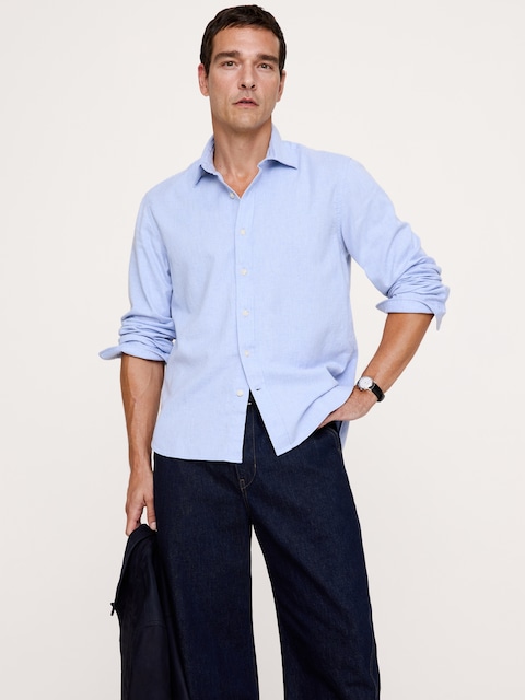 Standard-Fit Lightweight Flannel Shirt