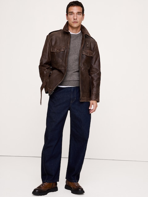 Archive Reissue Leather Belted Field Jacket