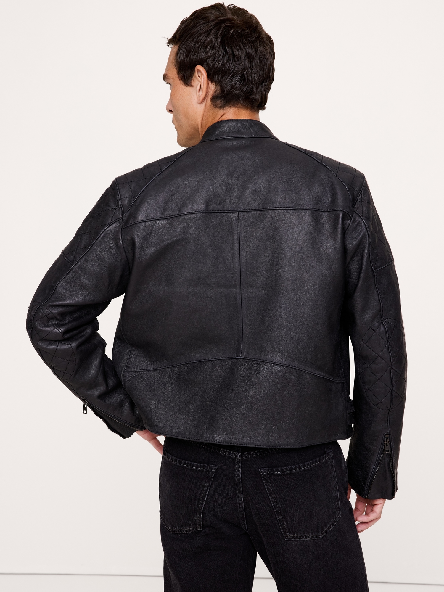 Classic Leather Biker Jacket