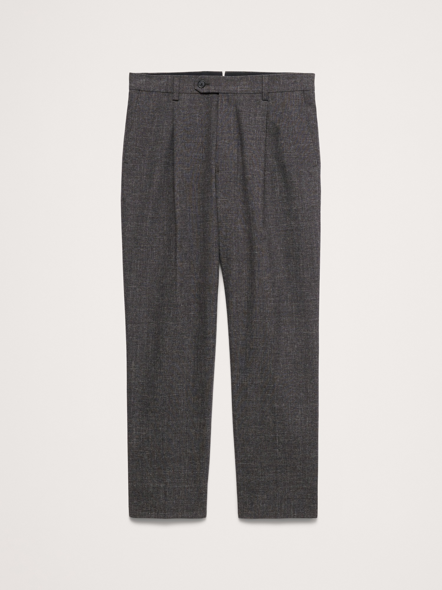 Мужские брюки Banana Republic Classic Tapered Wrinkle-Resistant Dress Pant, цвет: Угольный серый — фото 4