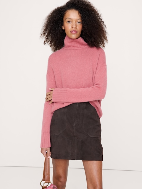 Oversized Cashmere Turtleneck Sweater