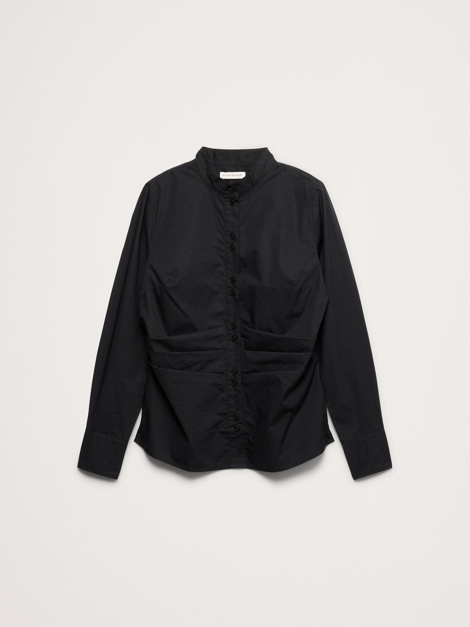 Cotton Pleated-Waist Top
