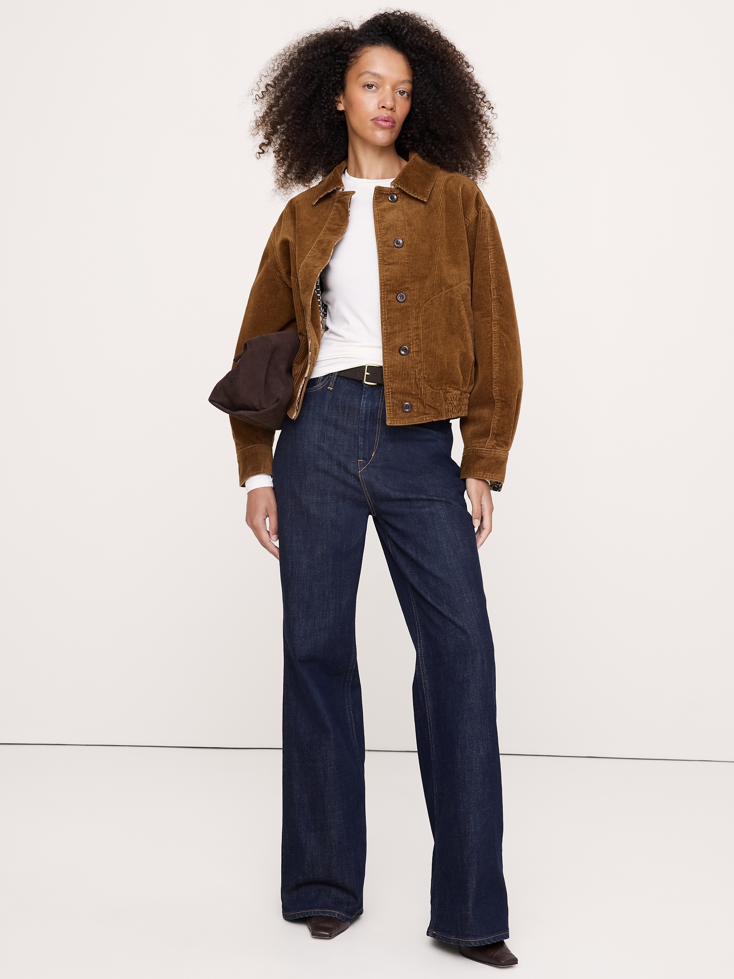 Luxe Wool-Blend Crew-Neck Top