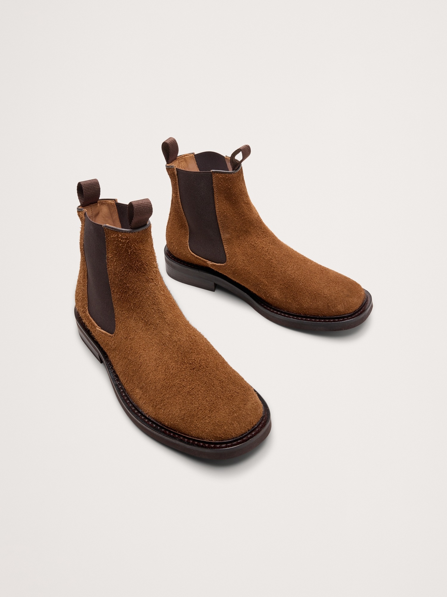 Мужские ботинки Banana Republic Textured Suede Chelsea Boot, цвет: Средний коричневый — фото 3